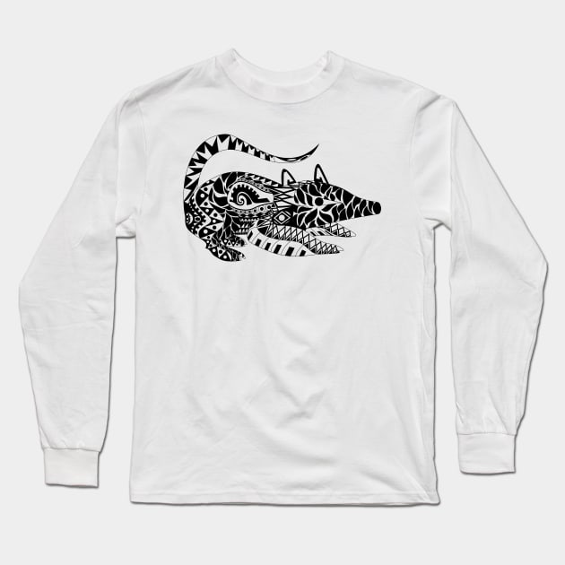 mister zarigueya opossum pattern ecopop Long Sleeve T-Shirt by jorge_lebeau